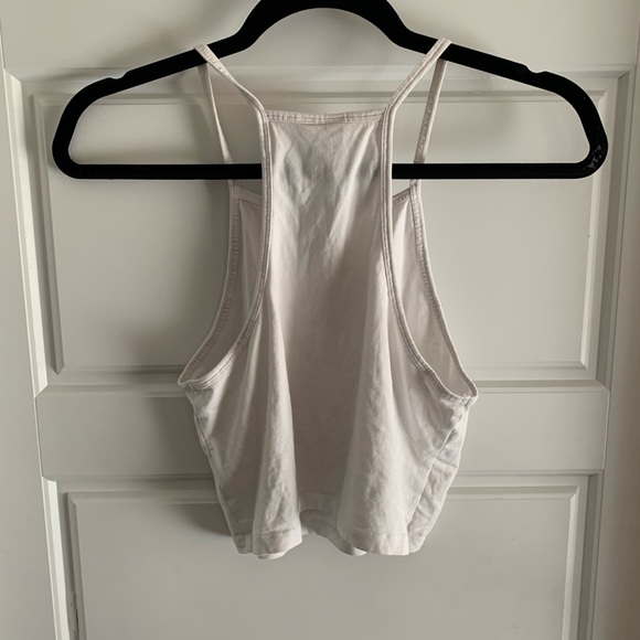White Razorback Crop Top - Picture 2 of 3